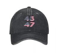 RTZXGIGC Unisex 45 47 Bandiera Americana Stampato Berretto da Baseball Regolabile Trucker Cappello papà Baseball Snapback cap