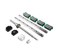 RU EU HGR20 guida lineare quadrata 2 set HGR20 + HGH20CA + vite a sfere SFU1605 passo 5 mm + attuatore lineare CNC BK12BF12(HGR20-500 1605-500)