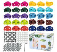 RUACDIQ Arrampicata per Bambini, Prese Arrampicata con Viti di Fissaggio per Torre da Gioco, appigli da Arrampicata per Regali di Natale e di Compleanno, 10 Colori