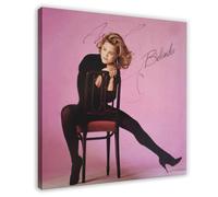 RUADK Poster su tela con autografo di Belinda Carlisle, decorazione per camera da letto, paesaggio decorativo, idea regalo, 70 x 70 cm
