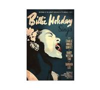 RUADK Poster su tela con Billie Holiday (2), decorazione per camera da letto, paesaggio decorativo, idea regalo, 40 x 60 cm