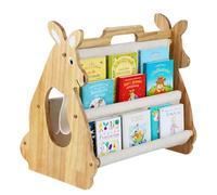 Ruaizel Libreria per Bambini in Legno, Montessori Mensola per cameretta dei bambini, Portatile 3 Livelli Libreria Bambini in Legno per cameretta dei bambini, asilo, scuola