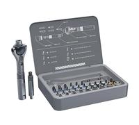 Ruaizel Set di cacciaviti a cricchetto, set di cacciaviti magnetici 40 in 1, punte in acciaio S2, albero flessibile combinato, adatto per assemblaggio di mobili, riparazione di elettrodomestici di