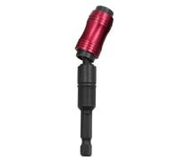 RUAJOGYNVM 1/4 Inch Hex Magnetic Ring Screwdriver Bits Drill Hand Tools Drill Bit Extension Rod Quick Change Holder Drive Guide Screw Drill Tip(Red Black) RUAJOGYNVM