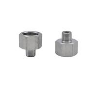 RUAJOGYNVM 1/8" 1/4" 1/2" 3/4" 1" 304 Stainless Steel Hexagonal Internal External Threads Pressure Gauge Transmitter BSP Pipe Fitting Connector(3l4(M) to1l2(F) inch)