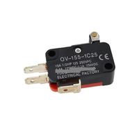 RUAJOGYNVM 10PCS Touch switch V-155-1C25 Limit Switch Short Hinge Roller Lever Arm SPDT Snap Action RUAJOGYNVM
