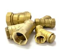 RUAJOGYNVM 1PC 3" Female Inline Y Mesh Strainer Threads Filter Brass Filter Valve