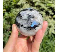 RUAJOGYNVM 1pc 4-5cm Rainbow Moonstone Ball Ornament Sphere Shape Home Decor Christmas Party