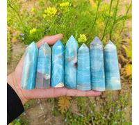 RUAJOGYNVM 1pc 7-8cm Caribbean Calcite Tower Point For Home Office Garden Ghost Yoga Decoration