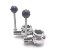 RUAJOGYNVM 1pc OD38mm Ferrule 50.5mm SS304 Tri Clamp Valve Trigger