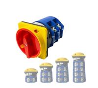 RUAJOGYNVM 1pcs Padlock 160A Changeover Cam Switch LW26GS-160 Rotary Power Supply off-ON Knob Isolation Master Control(4P 16Terminals)