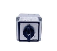 RUAJOGYNVM 20A Conversion Selector with Box LW26-20/4 Four Poles Rotation Selection Waterproof Control Circuit Cam Switch(102)