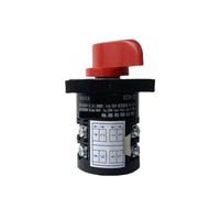 RUAJOGYNVM 4 Position Rotary Cam Switch 690V 20A 2 Phases Electronic Starter Changeover Selector Control Manufacturing HZ5B-20/2(Yellow Handle)