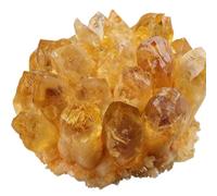 RUAJOGYNVM Citrine Raw Crystals, Large Rough Stones Crystal for Tumbling, Cabbing, Fountain, Decoration, Polishing, Wire Wrapping, Display Decor for Home,Dark Yellow,200g