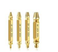 RUAJOGYNVM Damaged Screw Extractor Drill Bit 4/5/6 PCS Set Stripped Broken Screw Bolt Remover Extractor Easily Take Out Demolition Tools(4pcs Gold) RUAJOGYNVM