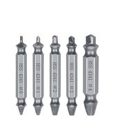 RUAJOGYNVM Damaged Screw Extractor Drill Bit 4/5/6 PCS Set Stripped Broken Screw Bolt Remover Extractor Easily Take Out Demolition Tools(5pcs Silver) RUAJOGYNVM