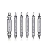 RUAJOGYNVM Damaged Screw Extractor Drill Bit 4/5/6 PCS Set Stripped Broken Screw Bolt Remover Extractor Easily Take Out Demolition Tools(6pcs Silver) RUAJOGYNVM
