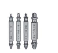RUAJOGYNVM Damaged Screw Extractor Drill Bit 4/5/6 PCS Set Stripped Broken Screw Bolt Remover Extractor Easily Take Out Demolition Tools(4pcs Silver) RUAJOGYNVM