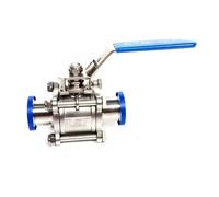 RUAJOGYNVM Fit 19mm 3/4" Pipe OD x 1.5" Tri Clamp 3-Piece Ball Shut off Valve SUS 304 Stainless Beer Brewing Home Factory