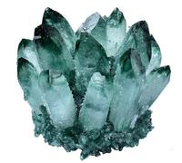 RUAJOGYNVM Green Fluorite Crystal Cluster Geode Druzy Crystals Rough Stones for Tumbling, Cabbing, Fountain, Decoration, Polishing, Wrapping,600g