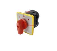 RUAJOGYNVM LW5-16A Cam Switch 3 Positions Dual Power Rotary Changeover Selector Electronic Starter Control Two Different Loads Silver (16A 1P)