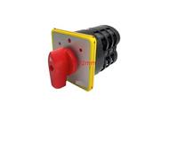 RUAJOGYNVM LW5-16A Cam Switch 3 Positions Dual Power Rotary Changeover Selector Electronic Starter Control Two Different Loads Silver (16A 3P)