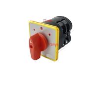 RUAJOGYNVM LW5-16A Cam Switch 3 Positions Dual Power Rotary Changeover Selector Electronic Starter Control Two Different Loads Silver (16A 2P)