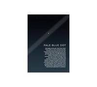 RUAJOGYNVM Pale Blue Dot Earth from Space Metal Sign Voyager 1 NASA 1990 Iconic Image Carl Sagan Inspirational Quote Astronomy Study Room Decor (8 X 12