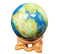 RUAJOGYNVM Phoenix Lapis Lazuli Symbiotic Crystal Ball Stone Polished Gemstone Feng Shui Orb Home Desktop Decoration Ornaments,70~75mm