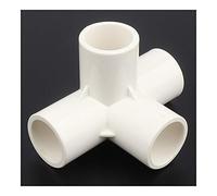 RUAJOGYNVM Pipe Connector 12/24/48pcs 32mm PVC Connector Stereoscopic 4Ways Aquarium Tank Drip Irrigation Fittings Water Pipe Connectors (Color : White Stereo 4 Ways, Diameter : 12pcs)