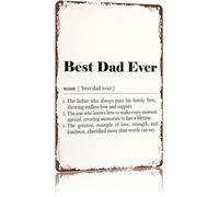RUAJOGYNVM Rust Resistant Vintage Aluminum Sign Dad Themed High Definition Print Wall Decor Gift for Father (8 X 12