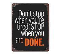 RUAJOGYNVM Sweat Equity Principle See It Through Distressed Metal Sign For Treadmill Side Stretching Mat Wall Decoration 8 X 12 inch