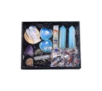 Ruarby 11PCs Naturale Cristallo Grezzo Raws Set Energia Gemme Guarire Pietre di Pietra Per Meditazioni Decorazioni Pietre Gemme