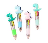 Ruarby 4 penne a sfera multicolore 4 color-in-1 retrattili per calza di Natale per penna da disegno per bambini