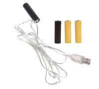 Ruarby Adattatore di alimentazione AA Battery Eliminators, sostituisce le batterie AA per luci LED, orologio elettrico, illuminazione dell'albero di Natale, sostituisce le batterie