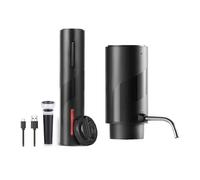 Ruarby Apribottiglie di vino Cavatappi elettrico veloce Set aeratore elettrico ABS Texture adatto per ristoranti che servono set aeratore vino
