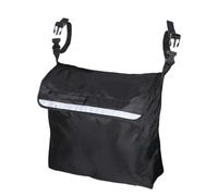 Ruarby Borsa per accessori per sedia a rotelle con portabicchieri grande spazio per sedie elettriche e manuali Organizza lo stoccaggio essenziale della sedia a rotelle, Nero , One Size