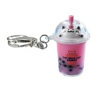 Ruarby Bubble Teas Ciondolo Portachiavi Acrilico Fatti A Mano Cartoon Tè Latte Portachiavi Gioielli Bella Borsa Fascino Accessorio Per Bambini Artistico Gioventù Portachiavi, B, Taglia unica