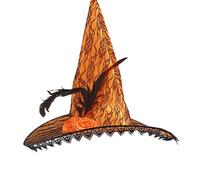 Ruarby Cappello da donna alla moda ornamento per Halloween donna versatile strega per feste in maschera carnevale cosplay rose decorazione cappello