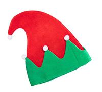 Ruarby Cappello unisex da elfo, cappello natalizio in pile per le vacanze, leprechaun allegro, streetwear, a righe, cappello per bambini