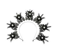 Ruarby Cerchietto per capelli con corona vergine, accessorio per capelli da donna, per cosplay, feste, strass, accessorio per capelli da sposa