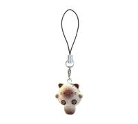 Ruarby Elegante catena per telefono a forma di gatto, ornamento giocoso 3D ispirato alla catena mobile elegante decorazione per gli amanti della moda, Resina