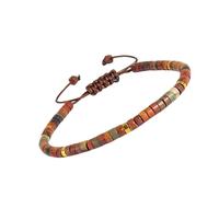 Ruarby Elegante gioiello regolabile fatto a mano con perline da uomo alla moda con texture adatta per un look unico creativo, Misura unica, come descritto