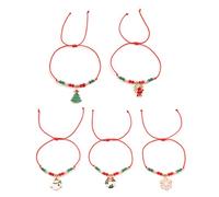 Ruarby Gioielli fatti a mano con perline di argilla morbida di Natale adatti per le donne che amano festival accessori festival donne, Misura unica, come descritto