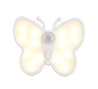 Ruarby Il movimento ha attivato la luce notturna del LED doppi modi LED Lampada ricaricabile di forma della farfalla di notte con i sensori di movimento Installazione facile