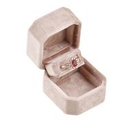 Ruarby Scatola di presentazione sofisticata squisita dei gioielli della peluche in peluche per il contenitore elegante di evento di affari delle proposte