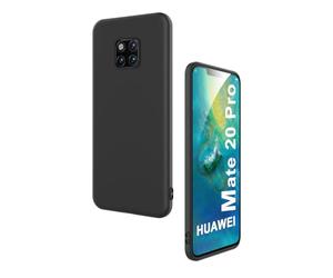 Ruayia Custodia per Huawei Mate 20 Pro, custodia Slikon, per Huawei Mate 20 Pro, sottile, morbida, in TPU, antiurto, antigraffio, antiscivolo, anti-impronte, colore nero
