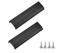 Ruayia Maniglia esterna per porta del balcone, 120 mm, set da 2 maniglie per porta del balcone, della terrazza, della terrazza e della zanzariera, con maniglia per porte e finestre, cassetti, porte