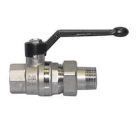 Rub.Bresciane Valvola a Leva con bocchettone MF 1"1/4