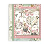 Stamperia - Rub-on Selection for Scrapbooks, Albums, Cards, Bullet Journals and More, Easily Transfer Images onto Paper and Other Surfaces, Perfect for Crafts and Gifting (6 Pages) (House of Roses)